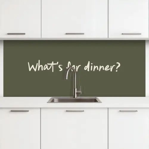 Whats for dinner? keuken achterwand 2 middel -3d