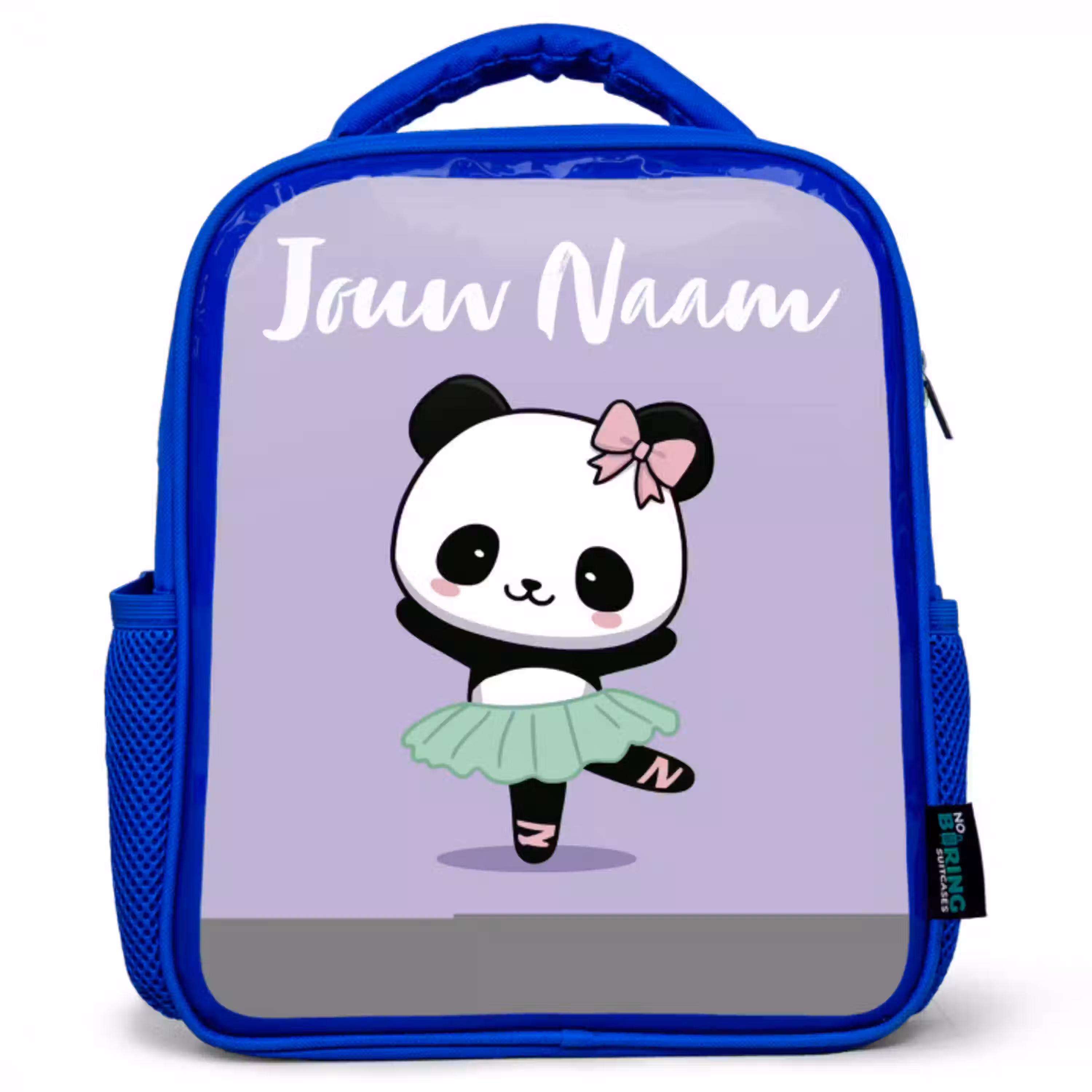 Kawai - Ballet - Panda Kinderrugzak - Blauw middel -3d