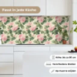 Rozen - Botanisch - Roze keuken achterwand 2 middel 871 -sfeer4_DE