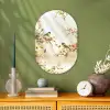 Takken - Bloemen - Vogeltjes - Roze Wandcirkel Ovaal Forex klein -sfeer2