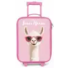 Lama - Wit - Zonnebril - Wimpers Kinderkoffer - Roze klein -zz3dotto