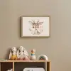 Hert - Bohemian - Bloemen - Bosdieren Light Box met batterij (Wandlamp kind) middel -sfeer2_kind