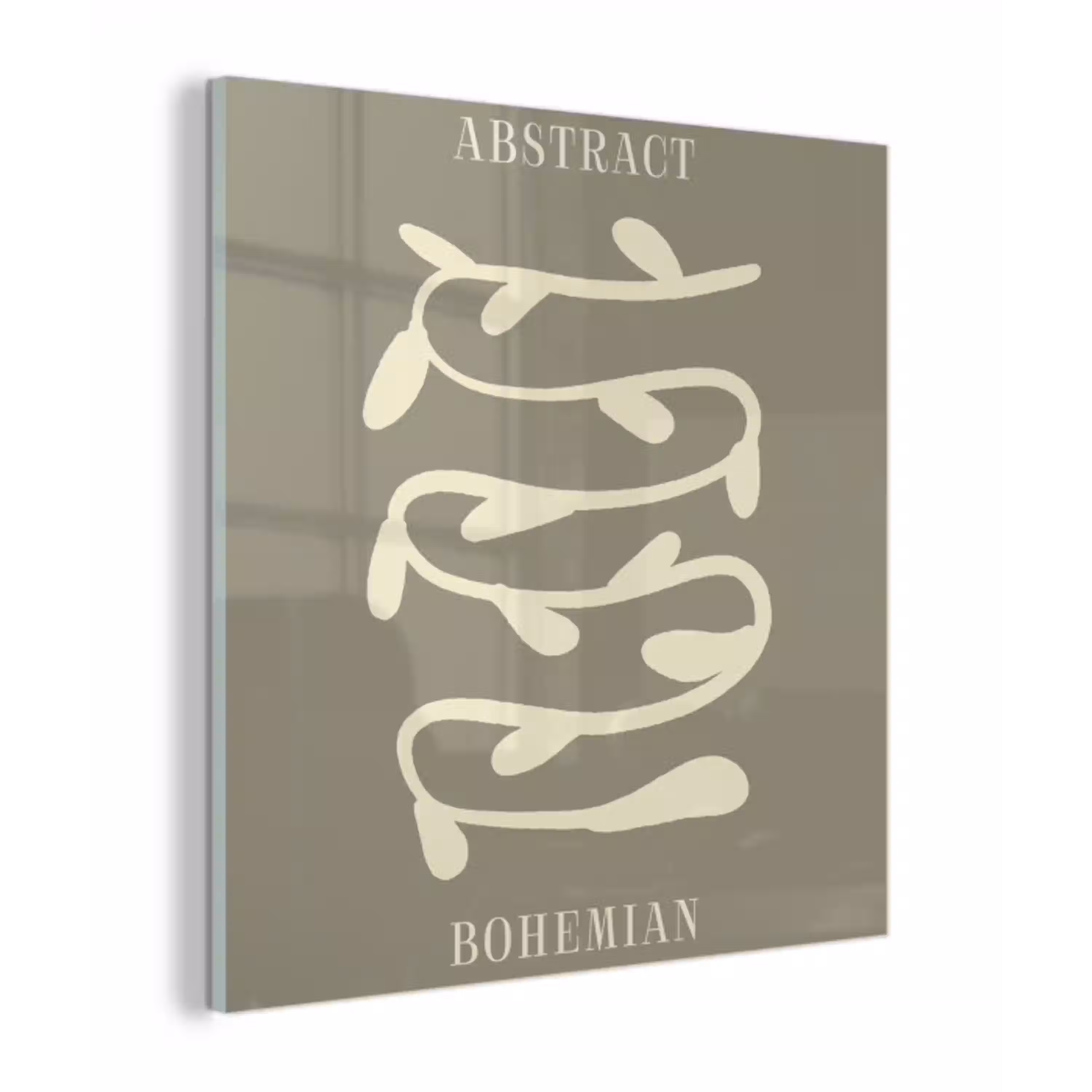 Bohemian - Planten - Groen - Abstract plexiglas 5mm klein -z3d