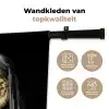 Meisje met de parel - Johannes Vermeer - Goud Wandkleed katoen klein -sfeer2
