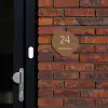 Bruin - Klassiek Naambord Organisch middel -sfeer1