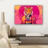 Tijger - Kimono - Planten - Roze canvas 2cm klein -sfeer6