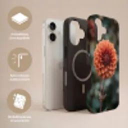 Dahlia - Bloem - Natuur - Sfeervol Toughcase MagSafe Apple iPhone 17 klein -USP_Lagen_DE