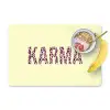 Karma - Luipaardprint - Geel Placemat vinyl groot -zzzproduct_Kitchenyeah-website