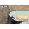 Wereldkaart - Realistisch - Kaart Placemat vinyl groot -closeup