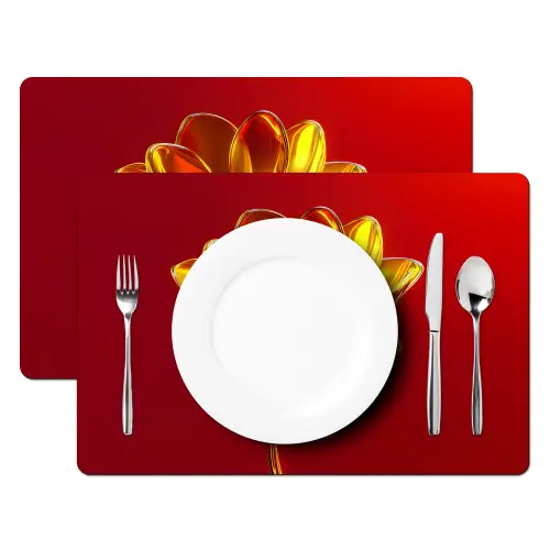 Bloem - Goud - Glazen Placemat vinyl groot -zzsfeer2_Kitchenyeah-website