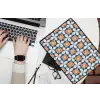 Traditioneel - Tegel - Oranje laptophoes neopreen klein 279 -bureau