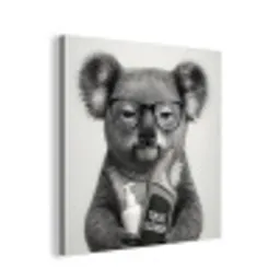 Koala - Bril - Toilet aluminium wit klein -3d
