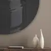 Kurkentrekker - Wijn - Zwart - Wit Akoestische PET Vilt - Rond klein -sfeer5_closeup