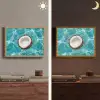Kokosnoot - Water - Wit Light Box met batterij (Wandlamp) middel -sfeer3