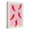 Pepers - Rood - Illustratie KitchenYeah - Keuken - Canvas klein -3d