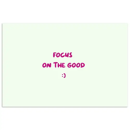 Focus - Beige - Roze - Smiley poster papier klein -3d