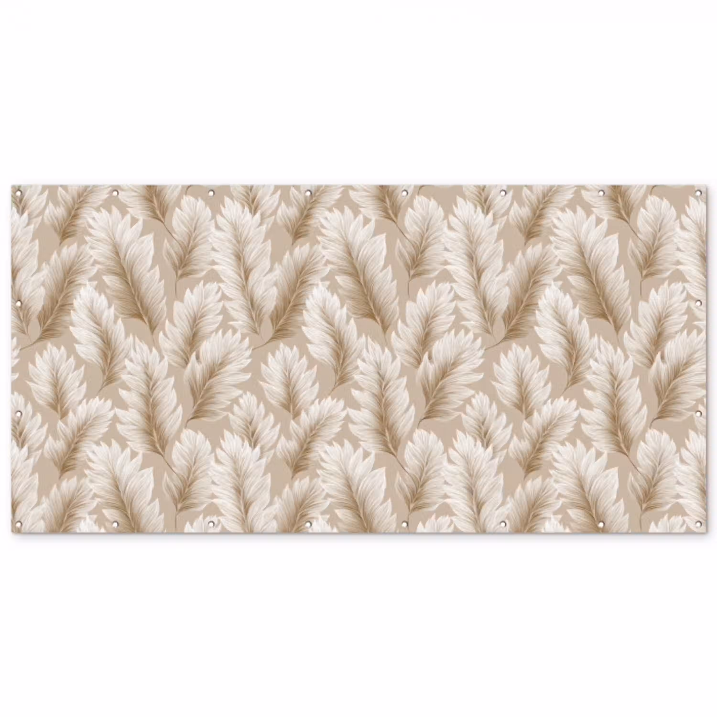 Botanisch - Patroon - Beige Balkonbeschermer Duitsland klein 596 -zz_3d