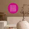 Focus on the good - Roze - wit Wandcirkel behangsticker klein -sfeer1