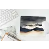 Bergen - Donkerblauw - Landschap muismat rubber klein -witbureau