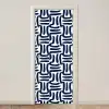 Abstract - Modern - Blauw deurposter klein 289 -3d_beige