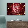 Jingle - Bells - Kerst - Rood canvas 2cm klein -sfeer4