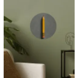 Potlood - Schilderij - Geel Wandcirkel behangsticker klein -sfeer2