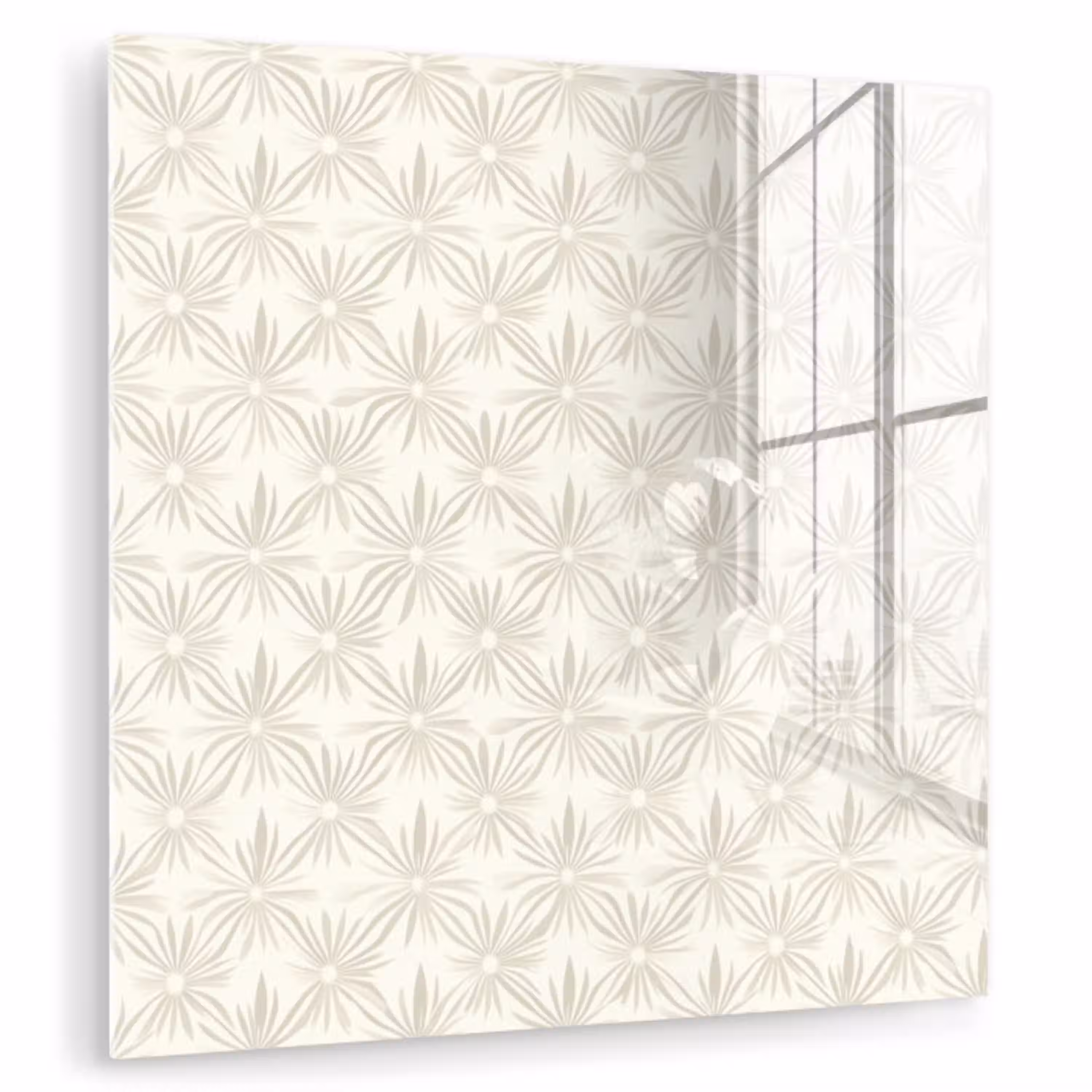 Patroon - Bloemen - Beige plexiglas 5mm klein 11 -zzzproduct_nieuw