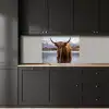 Schotse hooglander - Bruin - Water keuken achterwand 2 middel -sfeer1