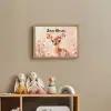 Hertje - Illustratie - Bloemen - Roze Light Box met batterij (Wandlamp kind) middel -sfeer2_kind