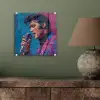 Zingende man - Glitterjas - Microfoon plexiglas 5mm klein -sfeer3