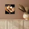 Bloemen - Goud - Graffiti - Zwart - Abstract aluminium wit klein -sfeer4
