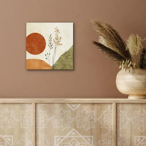 Zon - Abstract - Takken - Oranje aluminium wit klein -sfeer4