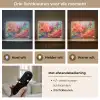 Olieverf - Kunst - Abstract - Kleurrijk Light Box met batterij (Wandlamp) middel -USP_lichtkleurNL