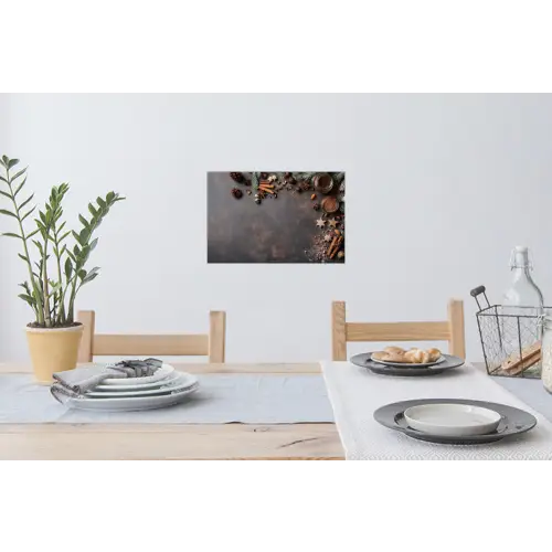 Winter - Kerst - Specerijen - Beton Muursticker klein -eettafel