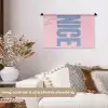 Nice - Paars - Roze Wandkleed katoen klein -sfeer1