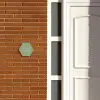 Effen olijfgroen - Sierlijk Naambord Hexagon klein -sfeer3-hexagon-XS