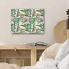 Inductie beschermer - Flamingo - Bladeren - Afdekplaat voor kookplaat - Tropisch PET vilt klein -sfeer3