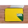 Cool - Geel - Groen laptophoes neopreen klein -tafel
