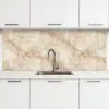 Kristalstructuur - Bruin - Marmer keuken achterwand 2 middel 871 -3d