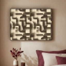 Abstract - Retro - Zwart Textielframe zwart klein 947 -sfeer1