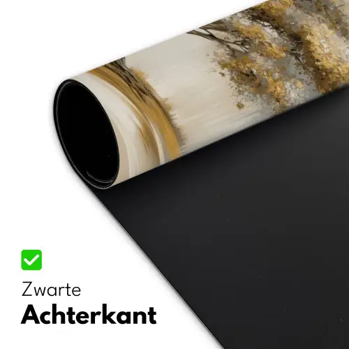 Boom - Bladeren - Abstract - Wit Muismat XXL klein -sfeer2