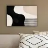 Abstract - Japandi - Beige - Modern canvas 2cm klein -sfeer3