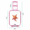 Oranje Zeester Illustratie Kinderkoffer - Roze klein -productfoto_formaten