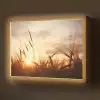 Riet - Gras - Zonsondergang - Natuur - Horizon Light Box met batterij (Wandlamp) middel -z3d_website