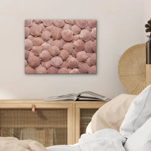 Schelpen - Patroon - Roze PET vilt klein -sfeer3
