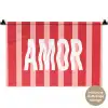Amor - Strepen - Rood - Roze Wandkleed katoen klein -t3d_DE