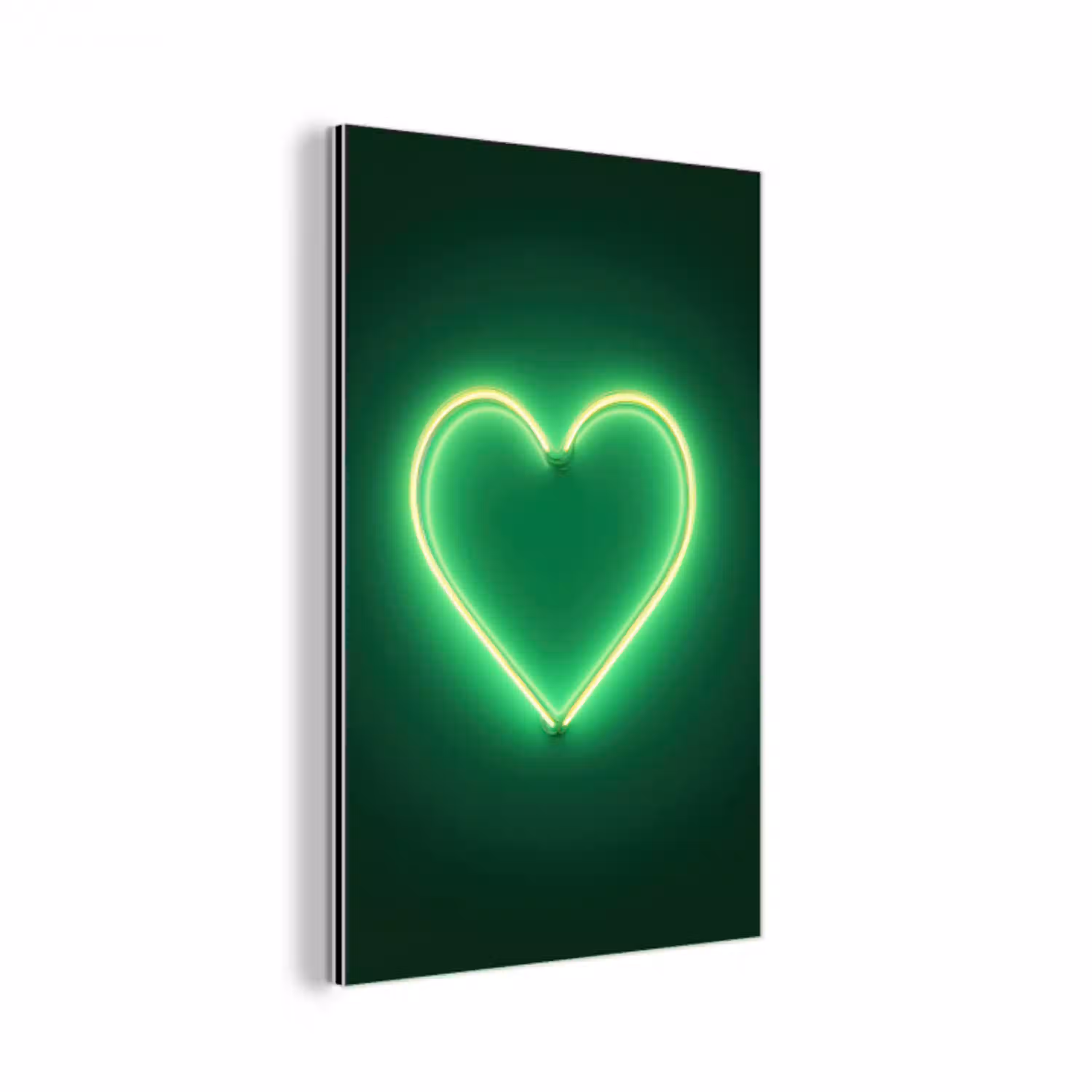 Neon - Groen - Licht aluminium wit klein -3d