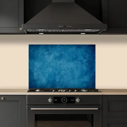 Beton - Blauw - Vintage - Structuur - Industrieel keuken achterwand spatscherm klein -sfeer1