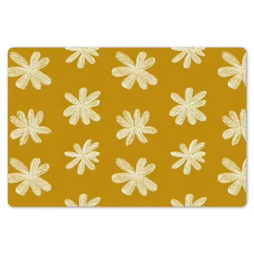 Bloem - Speels - Okergeel Placemat vinyl groot 368 -zzsfeer1_Kitchenyeah-website