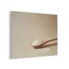 Lepel - Rijst - Hout - Beige PET vilt klein -3d